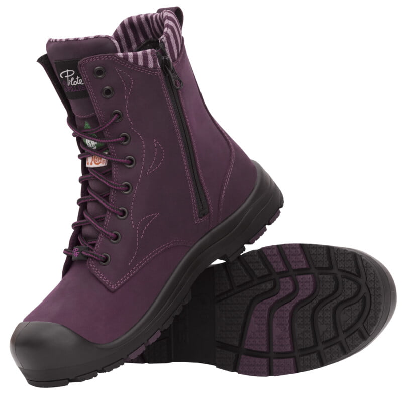 Bottes De Sécurité à Cap D’acier Pour Femmes 8", Marine, Grandeur 6 De