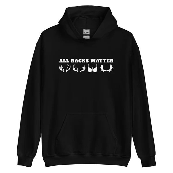 Hoodie noir All Racks Matter - Pronature Edmundston